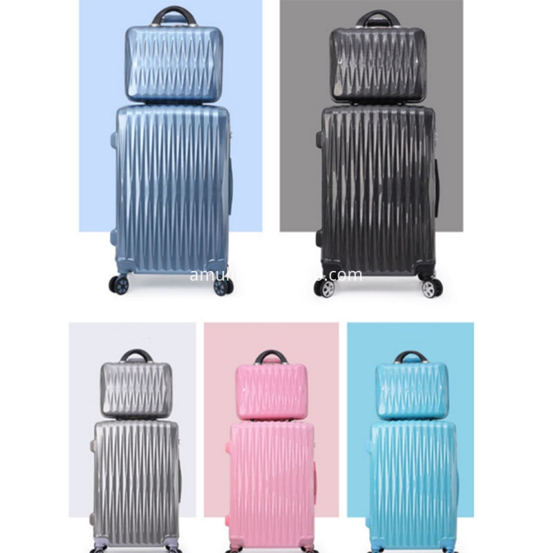 Colorful luggage sets