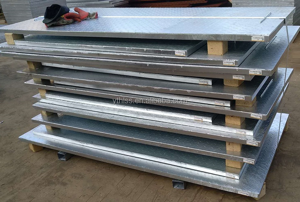 Hot Dip Galvanized MS/GI Composite Steel Grating with Checkered Plate Outdoor Compound Grating Plate