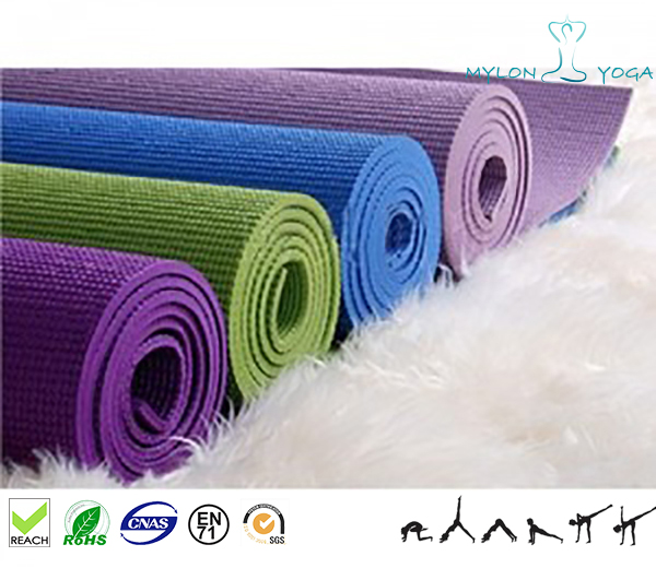 High Quality PVC Non Slip Fitness Yoga Mat Blue