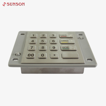 Automaten-Tastatur-ATM-EVP 4x4-Metalltastatur