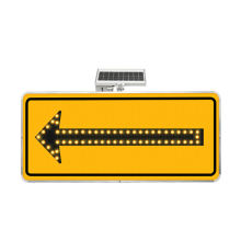 Waterproof Solar-Powered LED Flashing Traffic Sign