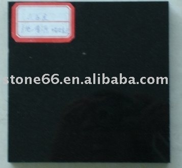 black granite stone slab
