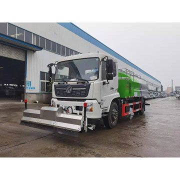 Dongfeng Tianjin รถบรรทุกกวาดฝุ่นถนนแรงดันสูง