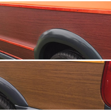 Wood grain car wraps.