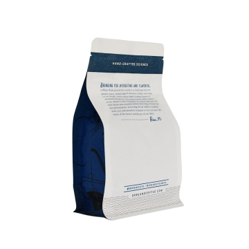 Kraft Kraft Flat Bottom Pouch Coffee Packaging