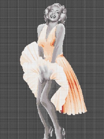 Marilyn Monroe skirt art tiles