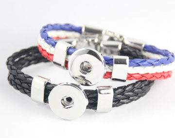 Customized Noosa Clip Bangle Noosa PU Leather Bracelets