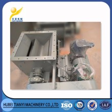 Electric rotary airlock discharge valve for bulk material discharge