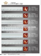 Green durable PU cornice polyurethane carved corner Pu Foam Cornice Moulding Products