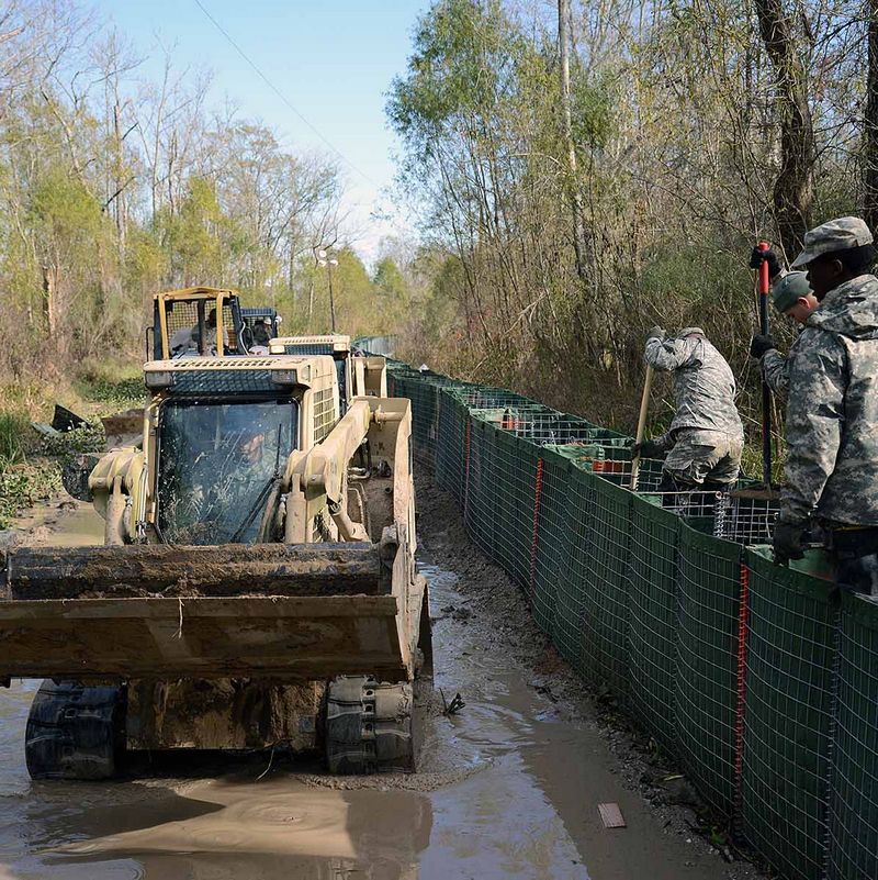 Mesh Size Emergency Flood Barrier Fence Emergency Sandbags