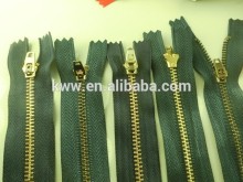 jeans YG slider zipper semi auto locking zipper yg slider from chinese factory