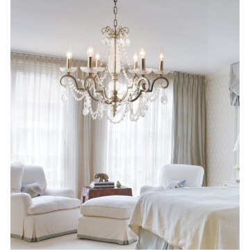 LEDER Crystal Gold Bedroom Chandelier