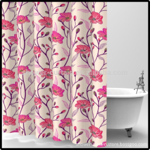 Flowers Rose Polyester Shower Curtains