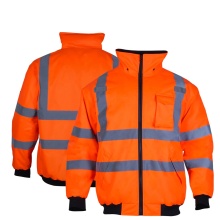 High Visibility Jackets Work Hoodie Winter Bomber Jacket