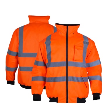 High Visibility Jackets Work Hoodie Winter Bomber Jacket