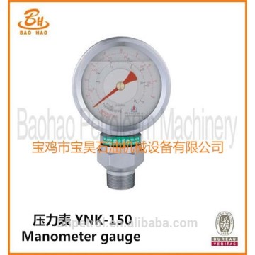 API Certified YNK-150 Manometer Gauge