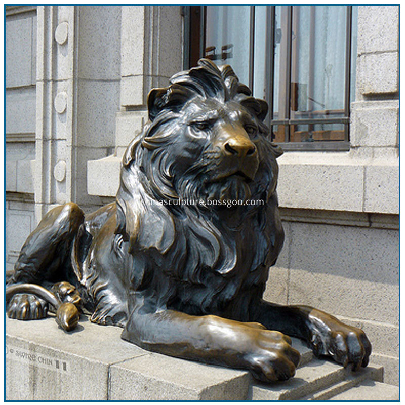 Bronze Lion Statues