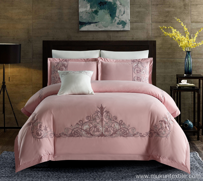 European 100% bedsheet cotton for hotel bedding set