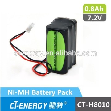 ni-mh battery pack 7.2v 800mAh