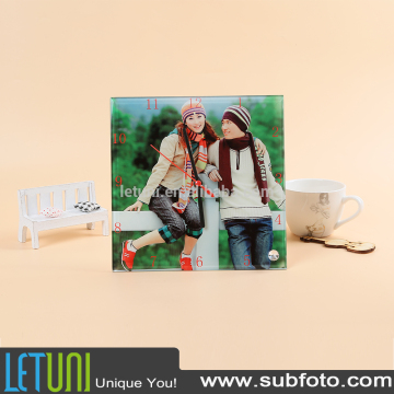 Photo frame Glass With Clock Outer Square