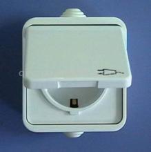 Surface Mounted  Shucko Socket Outlet w/Cover