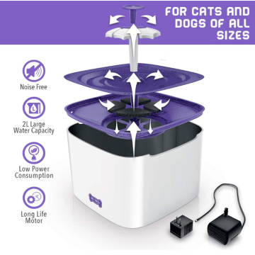 Fuente de agua potable de gato con 3 filtros gratis