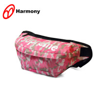 Promotional customised pink camo girls waist pack