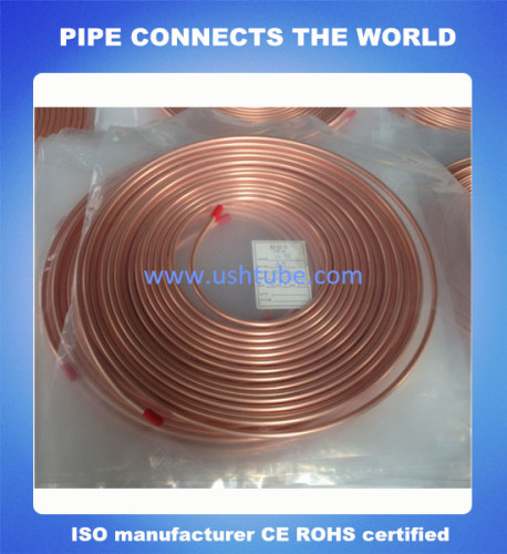 Comprimento de 3m de tubo de cobre da bobina 50m 3/8"