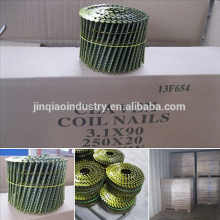 Ring Shank coil nails in wood pallet