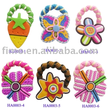 Ploymer clay kids hair accessories