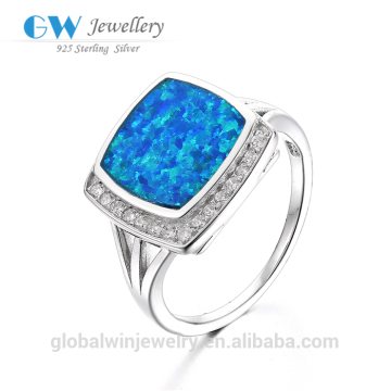 Wholesale Fashion Silver Opal Jewelry Mens Opal Rings