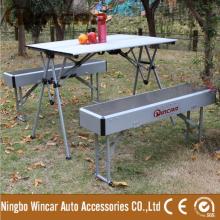 Portable folding table and chair set Aluminum Folding Beach Table