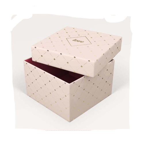 Προσαρμοσμένο λογότυπο Rose Gold Gift Box Packaging