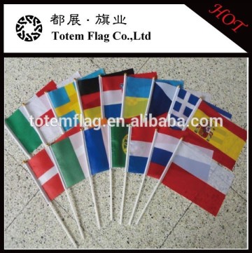 Different National Small Hand Flags