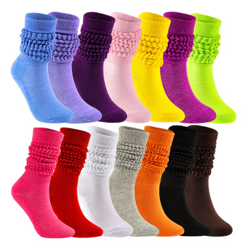Customizable Lady and Little Girl Slouch Socks in Multiple Colors