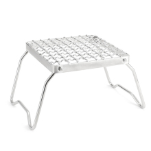 Folding Campfire Grill Rack - Outdoor Camping Barbecue Accessories
