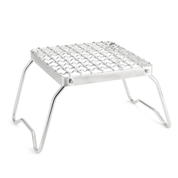 Folding Campfire Grill Rack - Outdoor Camping Barbecue Accessories