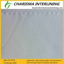 Zhejiang Fusible Chiffon Woven Interlining,Fusible Interlining 3410
