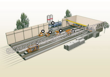 Precast Concrete Hollow Core Roof Slab Machine