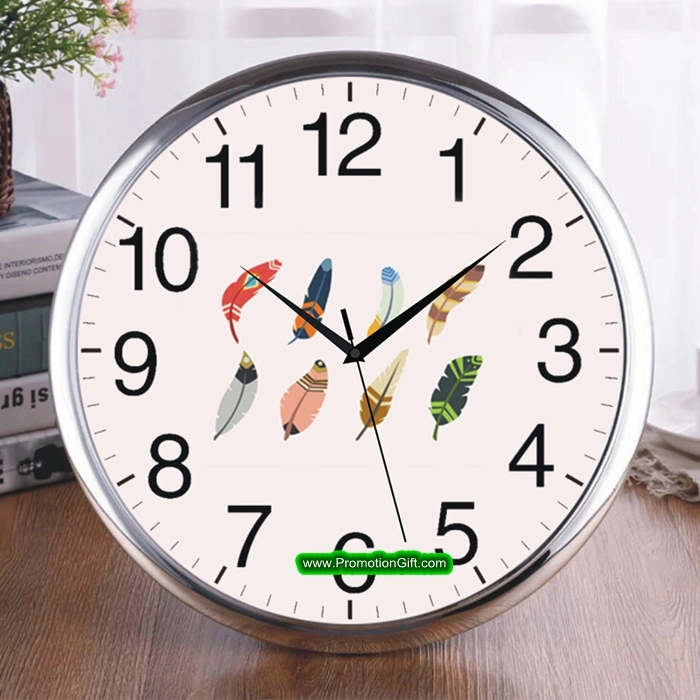14 Inch 35 Cm Quartz Custom Branded Plastic Wall Clock