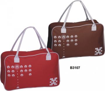 Long shoulder strap travel handbag