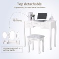 3 mirror 7 drawer White Dressing Tables