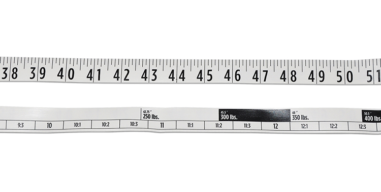 شريط قياس الطول / الوزن من Wintape ، الوزن بالكيلوجرام / الجنيه والارتفاع بالسنتيمتر / البوصة (اليدين / سم - رطل / كجم