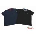 Herren Polo mit Reißverschluss und Jacquard-Kragen