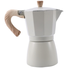 Latte Mocha Coffee Maker Italian Moka Espresso Cafeteira Percolator Pot Stovetop Coffee Maker White