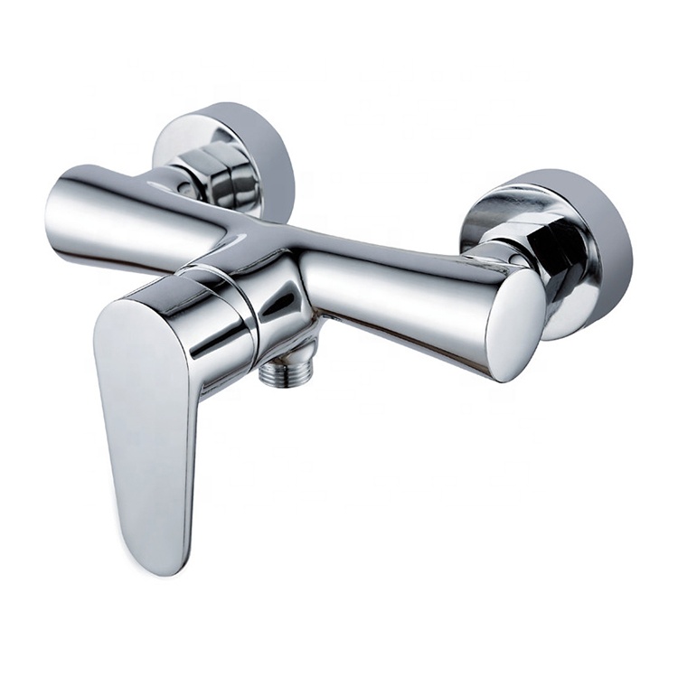 Professional Made Single Handle Deck Mounted Chromed Brass Bathroom Wash Basin Faucet