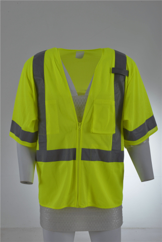 Hi Vis Vest Mesh Work Industrial Säkerhetsväst