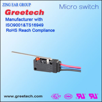 2015 Factory Wholesale price waterproof miniature 40T85 toneluck micro switch