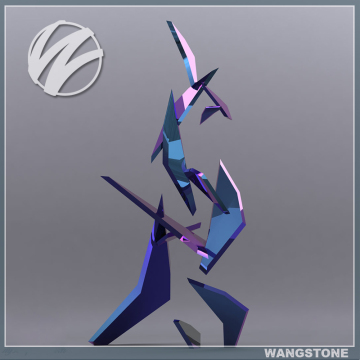 2017 stainless steel art popular interior design sculpture