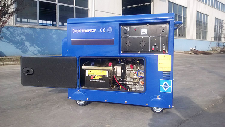 sale well CE ISO mini diesel generator 5kw 3phase silent hotel backup